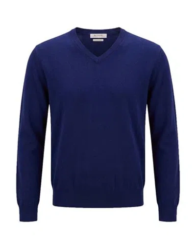 Alpha Studio Man Sweater Blue Size 44 Cashmere