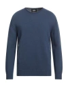 Alpha Studio Man Sweater Blue Size 44 Merino Wool