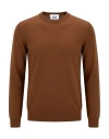 Alpha Studio Man Sweater Brown Size 42 Merino Wool