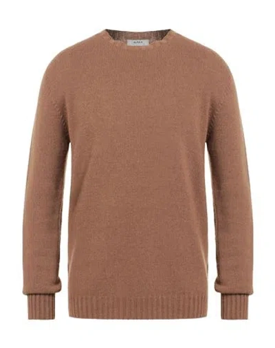 Alpha Studio Man Sweater Brown Size 42 Recycled Wool, Ecovero Viscose, Recycled Polyamide, Recycled