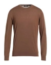 Alpha Studio Sweaters In Brown