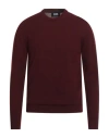 Alpha Studio Man Sweater Burgundy Size 46 Wool