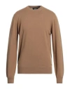 Alpha Studio Man Sweater Sand Size 42 Wool In Beige