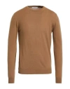 Alpha Studio Man Sweater Camel Size 44 Wool, Cashmere In Brown