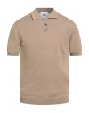 Alpha Studio Man Sweater Camel Size 46 Cotton In Sand