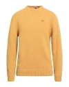 Alpha Studio Man Sweater Camel Size 50 Merino Wool