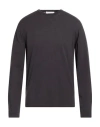 Alpha Studio Man Sweater Charcoal Size 46 Cotton, Polyester In Gray