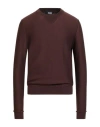 Alpha Studio Man Sweater Chocolate Brown Size 40 Wool