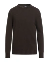 Alpha Studio Man Sweater Chocolate Brown Size 46 Wool, Viscose, Polyamide, Cashmere