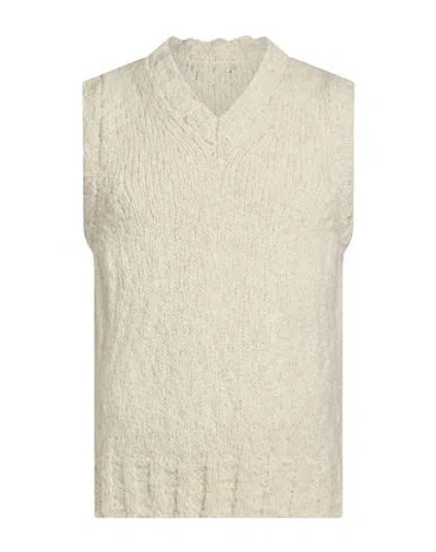 Alpha Studio Man Sweater Cream Size 38 Acrylic, Alpaca Wool, Polyamide, Wool In White