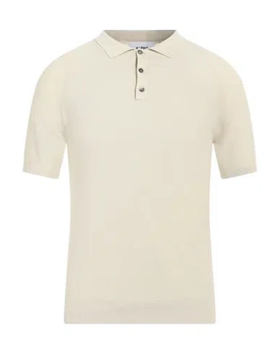 Alpha Studio Man Sweater Cream Size 40 Cotton In White