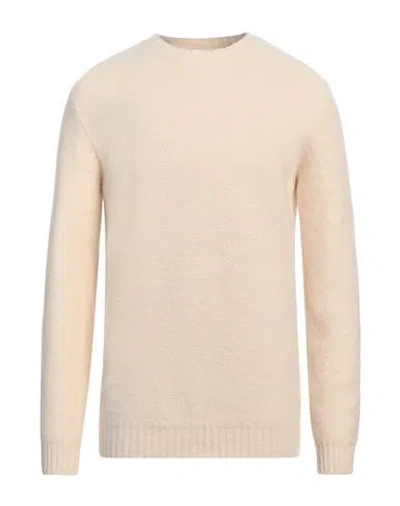 ALPHA STUDIO ALPHA STUDIO MAN SWEATER CREAM SIZE 40 METALLIC FIBER, POLYAMIDE, CASHMERE, ELASTANE