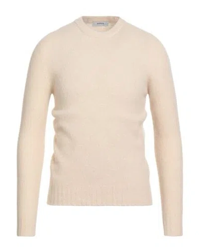 Alpha Studio Man Sweater Cream Size 44 Wool, Polyamide, Cashmere, Elastane
