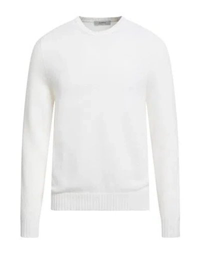 Alpha Studio Man Sweater Cream Size 44 Wool, Viscose, Polyamide, Cashmere In White