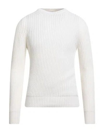 Alpha Studio Man Sweater Cream Size 44 Wool, Viscose, Polyamide, Textile Fibers In White