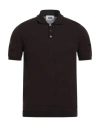 Alpha Studio Man Sweater Dark Brown Size 40 Cotton