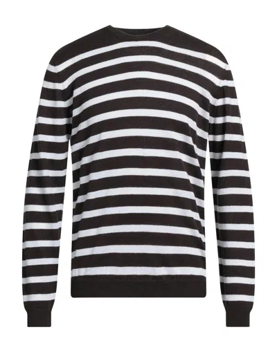 Alpha Studio Sweaters In Brown