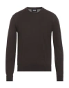 ALPHA STUDIO ALPHA STUDIO MAN SWEATER DARK BROWN SIZE 40 MERINO WOOL