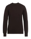 Alpha Studio Man Sweater Dark Brown Size 44 Merino Wool