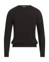 Alpha Studio Man Sweater Dark Brown Size 44 Wool, Viscose, Polyamide, Cashmere