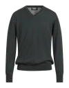 Alpha Studio Man Sweater Dark Green Size 42 Merino Wool