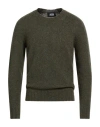 Alpha Studio Man Sweater Dark Green Size 42 Wool