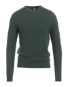 Alpha Studio Man Sweater Dark Green Size 44 Geelong Wool