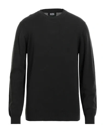 ALPHA STUDIO ALPHA STUDIO MAN SWEATER DARK GREEN SIZE 44 WOOL