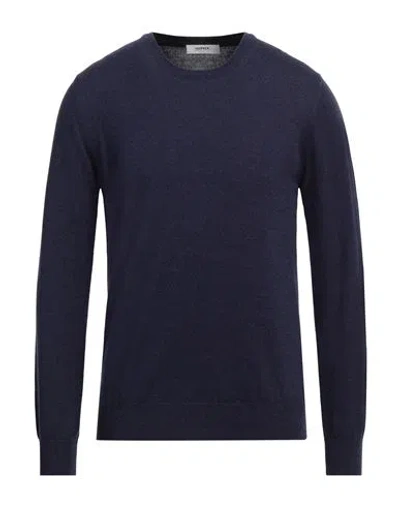 Alpha Studio Man Sweater Dark Purple Size 40 Wool, Cashmere In Purple