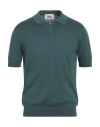 Alpha Studio Man Sweater Deep Teal Size 42 Cotton