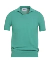 Alpha Studio Man Sweater Green Size 36 Cotton