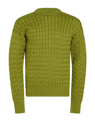 Alpha Studio Man Sweater Green Size 36 Merino Wool