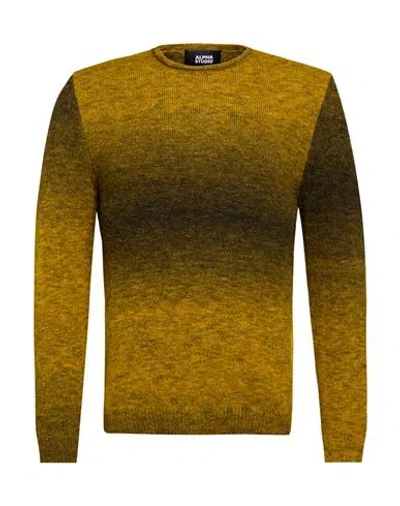 Alpha Studio Man Sweater Green Size 40 Alpaca Wool, Recycled Polyamide, Polyamide