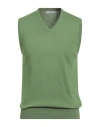 Alpha Studio Man Sweater Green Size 40 Cotton
