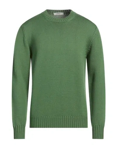 Alpha Studio Man Sweater Green Size 40 Wool