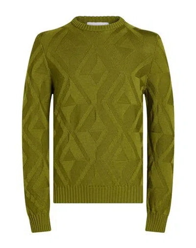 Alpha Studio Man Sweater Green Size 46 Merino Wool