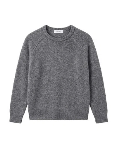 Alpha Studio Man Sweater Grey Size 38 Virgin Wool, Polyamide In Gray