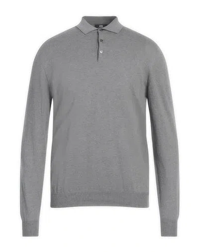 Alpha Studio Man Sweater Grey Size 40 Cotton, Cashmere