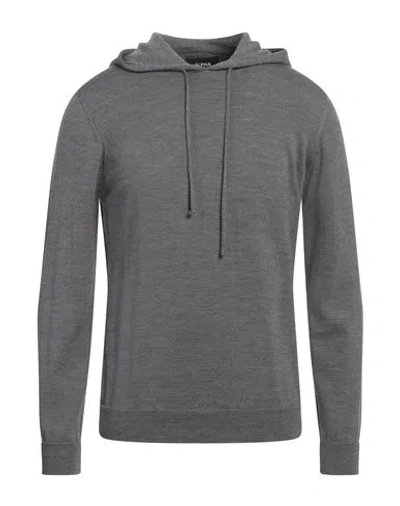 Alpha Studio Man Sweater Grey Size 40 Merino Wool