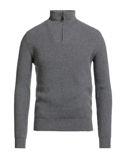 Alpha Studio Man Sweater Grey Size 40 Wool, Cashmere In Gray