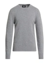 Alpha Studio Man Sweater Grey Size 40 Wool, Viscose, Polyamide, Cashmere