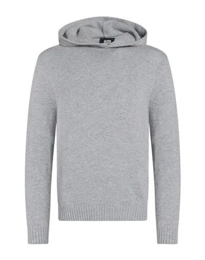 Alpha Studio Man Sweater Grey Size 42 Cashmere In Gray