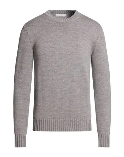 Alpha Studio Man Sweater Grey Size 42 Wool In Gray