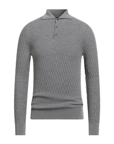 Alpha Studio Man Sweater Grey Size 44 Merino Wool