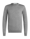 Alpha Studio Man Sweater Grey Size 44 Merino Wool In Gray