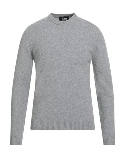 Alpha Studio Man Sweater Grey Size 44 Recycled Wool, Wool, Recycled Polyamide, Polyamide, Elastane