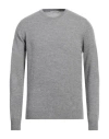 Alpha Studio Man Sweater Grey Size 40 Wool, Cashmere