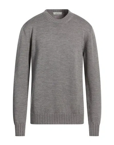 Alpha Studio Man Sweater Grey Size 44 Wool In Gray