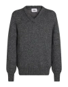 Alpha Studio Man Sweater Grey Size 44 Wool, Polyamide, Alpaca Wool In Gray