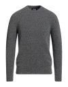 Alpha Studio Man Sweater Grey Size 44 Wool, Polyamide, Cashmere, Elastane In Gray